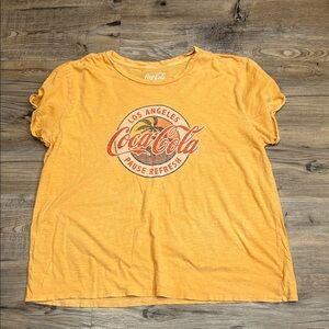 Lucky Coca-Cola Yellow Los Angeles Tee